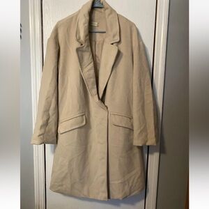 Altar'd State Beige Blazer Coat Jacket Women’s Sz M Polyester/Viscose NWT